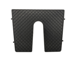 Allpa Transom Protection Pad, 450x360mm, W/Cleft, Black