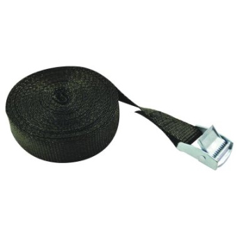 Euromarine Black Polyethylene Buckle Straps 25 mm, 260 daN