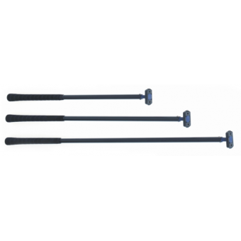 Viadana Black Anodized Aluminium Tiller Extensions with Elastomer Hinge and Golf Grip, Ø16 mm, 610-910 mm
