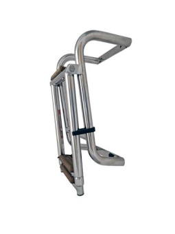Hollex Foldable Swimming Ladder AISI316 3 Steps Teak