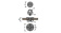 Antal 7308 - Stainless Steel Screwed Deck Eye, For Block Series OPF-70