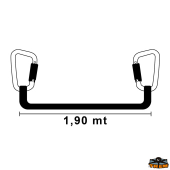 Trem B1423002 - Static Safety Line Segura Static With 2 Snap Hooks