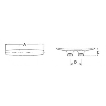 Marine Town Cleats 150 mm