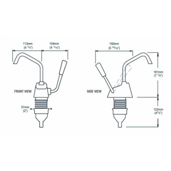 Whale Flipper Galley Hand Pump