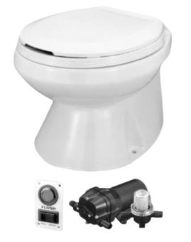 Jabsco 37275-0092 - Quiet Flush 12V Marine Toilet Pump Assembly Kit
