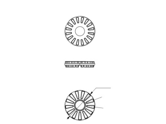 Borika Da230 - Adapter Ring For Scotty (3 pcs)