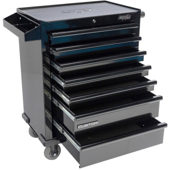SP Tools Roller Cab (Empty) Black Custom Series 7 Drawer