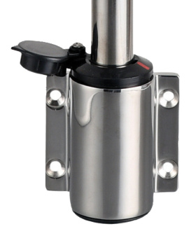 Osculati 11.112.00 - Compact Stainless Steel Light Pole 60 cm Black Light