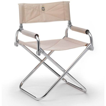 Trem Light Alloy Armchair "Venus" Ecru Canvas