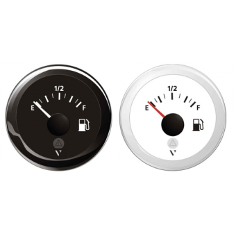 VDO Fuel Indicator 240/33 Ohm Ø 52 mm Black Color Scale E-F 12/24v