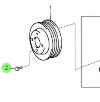 Nanni Diesel 970316205 - Flange Bolt With Washer for Fresh Water Pump