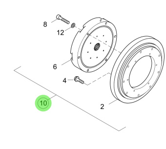 Steyr Z002066-M - Coupling Kit 20/40-26T for F. Gear With Screws for MO166M28 and MO126M28