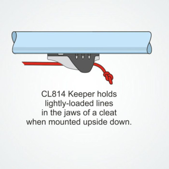 Clamcleat CL814 Keeper for CL203 & Mk1 Junior Cleats, 3–6 mm Rope