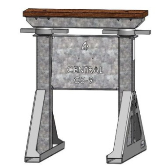 Nautipark Central 5T Keel Support 62/90 cm With Wood