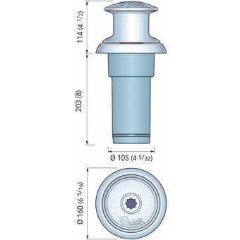 Quick Totem Capstan 800 Watt - 24 Volt Drum 130 mm