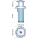 Quick Totem Capstan 800 Watt - 24 Volt Drum 130 mm
