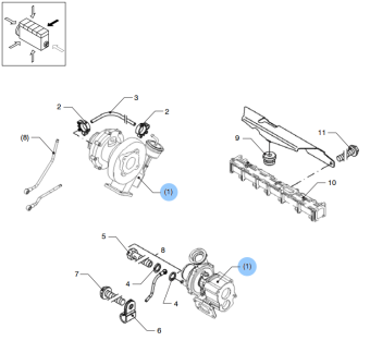 Vetus DZ43001 - Turbocharger VD4 VD4