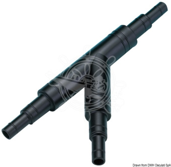 Osculati Universal Plastic Pipe Adapter Set for 3/4", 1" and 1-1/2" Piping – 20/25/38 mm Hose Connections