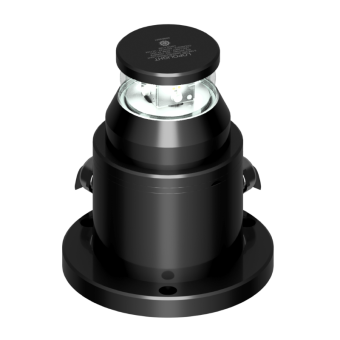 Lopolight 200-064ST-PRO - Navigation Light 5NM Double 360° White Manoeuvring, Black Anodized