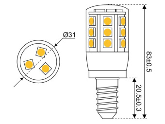 Talamex LED 24 10-30V E14