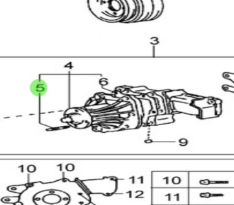 Nanni Diesel 970312226 - Water Pump Stud Bolt for T4 Series Engines
