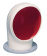 Vetus TOMS Cowl Ventilator Tom S, 100 mm, White PVC, Red Interior