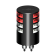 Lopolight 301-112ST+114ST-B180 - Navigation Light 3NM 180° White, Double + Red, Double, Black