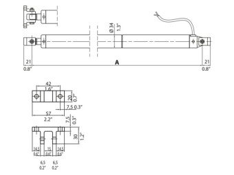 Ultraflex Ulysses 3012 Hatchlifter - Stroke 300 mm (12") - 12V