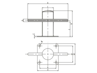 Talamex Bollard Stainless Steel 316 Ø 50mm