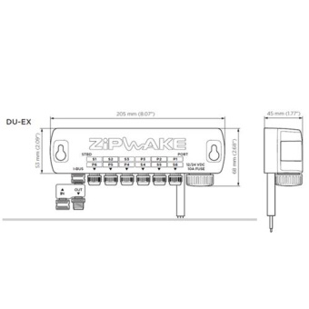 Zipwake Distribution EXP Unit E With Power Cable 6 m