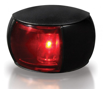 Hella marine 2LT 980 520-031 Naviled Navigation Light 112.5° 2 NM - Black Shroud, Red Lens, 2.5 m Cable