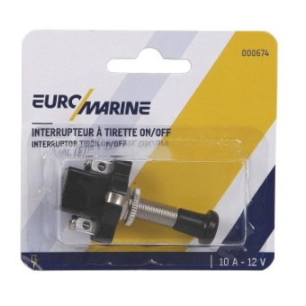 Euromarine On-Off Pull Switch 10A - 12V