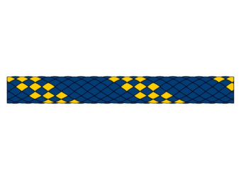 Talamex Handy Elastic Navy/Gold 12mm 200m