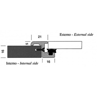 Nautica F4 Aluminium Hatch 628X228 mm