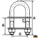 Trem N3413160 - U-Bolt With Conical Connector Length 160 mm Trem N3413160 - U-Bolt With Conical Connector Length 160 mm