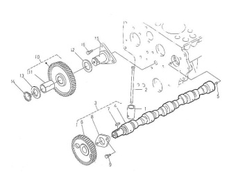 Nanni Diesel 970307319 - ASSY CAMSHAFT for 4.220HE