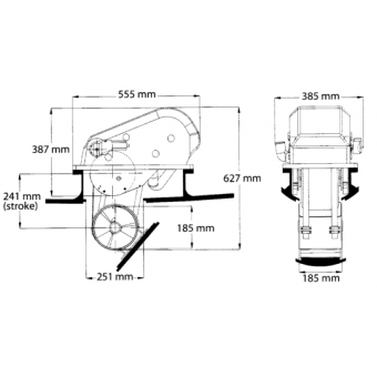 Max Power Compact Retractable Thruster CR70 12V