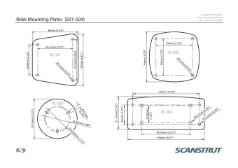Scanstrut RL-504 ROKK Top Plate for Raymarine And Lowrance
