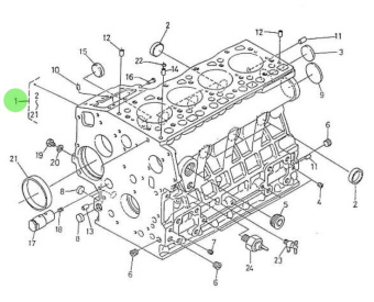 Nanni Diesel 970302701 - Complete Crankcase for 4.150HE Engines