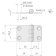 Roca Hinge 58X37 mm