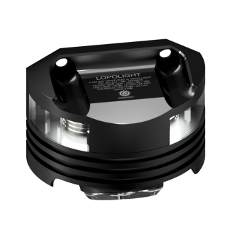 Lopolight 201-010DLXI-B 15M - Navigation Light 2NM 225° White, Masthead + 6W Decklight, Black