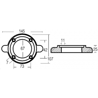 E. Polipodio Zinc Collar For SD 20/60 HP Engine