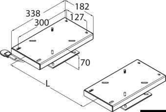 Osculati 48.715.00 - Twin Slides For Double Seat