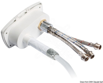 Osculati 15.257.31 - New Edge Shower Box Chromed PVC Hose 4 m Rear Shower Outlet