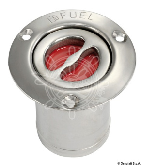 Osculati 20.467.01 - FUEL Deck Plug Polished Stainless Steel Straight 80 mm