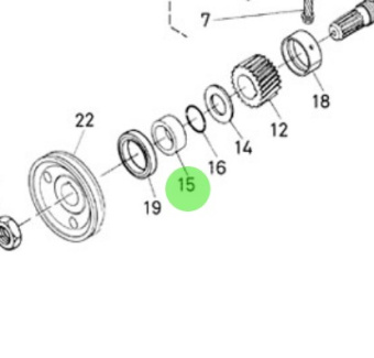 Nanni Diesel 970301968 - Crankshaft Collar for N4 and 4.2 Series Engines