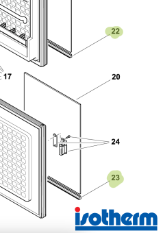 Isotherm SGC00063AA - Profile For Fixing Panel for Cruise CR120/130