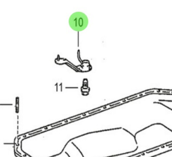 Nanni Diesel 970316120 - Oil Nozzle Sub-Assembly for Oil Pan