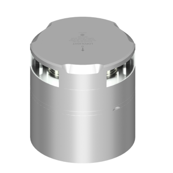 Lopolight 201-012+301-005-CD - Navigation Light 2NM 360° White W/135° White, Stern W/Conn & CD-Base, Silver