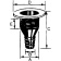 Allpa Plastic Skin Fitting, 1-1/2", Dims. A=46mm, B=40mm, C=104mm, D=78mm, E=54mm, White